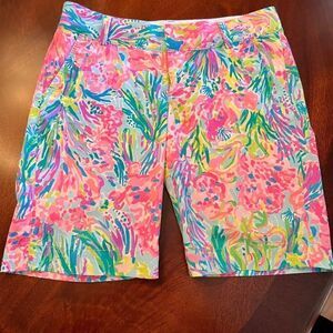 NWOT Lilly Pulitzer 10" Chipper Shorts‎ in Fan Sea Pants Size 4